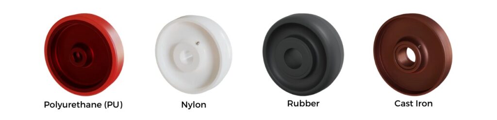 Industrial castor wheel materials used by Rexello | Rexello Castors