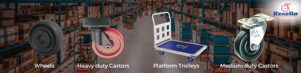 Light, medium and heavy-duty castor wheel applications | Rexello Castors