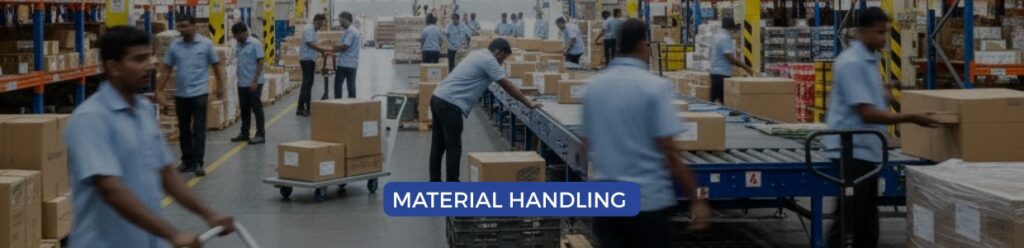 Continuous-duty material handling using platform trolleys in Chennai