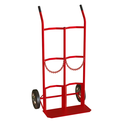 Rexello- Double Gas cyclinder trolleys with 80kgs load capacity